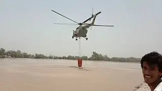 Pak Army Helicopter on First 2019 Average Khandwa Road over Multan