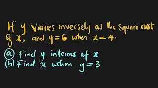 Inverse Variation