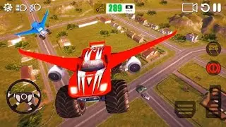 Real Flying Truck Simulator 3D Game - Android Gameplay #1