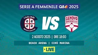 Beach Soccer 2025, Serie A Femminile Q8 I CAGLIARI BS VS GENOVA | Semifinale