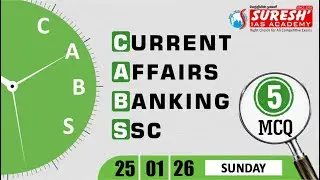 CURRENT AFFAIRS BANKING SSC | JANUARY 25 2026 | Suresh IAS Academy