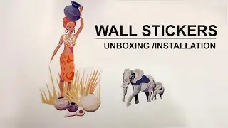 Wall Stickers Installation - Wall Stickers Unboxing From Amazon