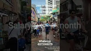 Jobs in Singapore #warehouse jobs #cleaning Jobs #restaurant Jobs for Indians