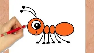 Рисование муравья легко, песня про алфавит (All ABC Phonics), детское видео про песню про алфавит
