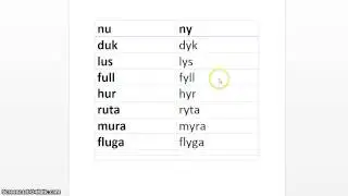 Svenskt uttal: u och y