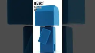 147 OOZNEST Ocean Blue PLA | 3D printed sample | #FilaMODE