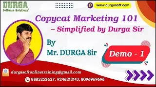 Copycat Marketing 101 - Simplified by DURGA Sir tutorials || by Mr. DURGA Sir