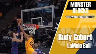 Rudy Gobert MONSTER BLOCKS to LaMelo Ball HIGHLIGHTS | JAZZ VS HORNETS | 02-22-2021