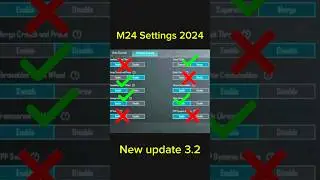 TDM Best M24 Settings In 2024 😯 Pubg New Update 3.2 Setting #shorts #pubgmobile #settings #short