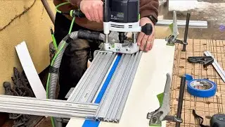 Frezowanie pod listwy LED. #h&auml;fele #loox  #festool #festoolMFS #carpenter #worksmartnothard