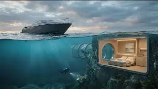 This man built a SECRET HOUSE in an UNDERSEA CAVE &mdash; Building a house in the open sea (ASMR)