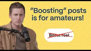 Boosting Posts is for Amateurs!