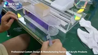 RECHI Design & Manufacture Colorful Acrylic Coaster & Acrylic Flower Spot Stand For Home Decoration