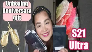 Unboxing my Anniversary gift | S21 Ultra and Smart Clear view Cover with S Pen