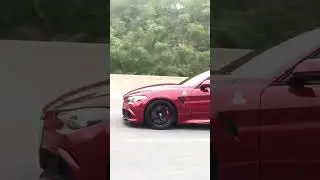 Cruising along in my Alfa Romeo Giulia Quadrifoglio!!