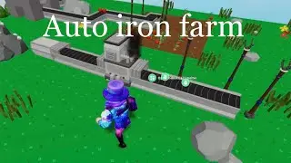 How to make an automatic iron farm (Easiest way) in roblox sky block
