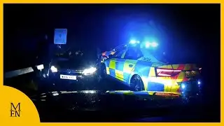 Police dashcam shows moment 136mph driver stopped and arrested on M6