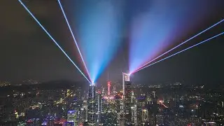 Night see in Guangzhou from Canton Tower ( 488 meter from the ground).