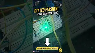 How to make LED Flasher using BC547 Transistor | Simple LED Blinking Circuit