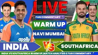🔴India vs Southafrica World Cup Practice T20 SA BAT | Ind vs Sa Live Match Update & Fan Chatting