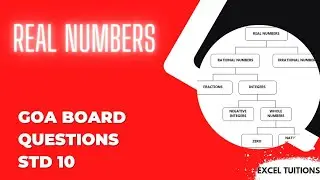 Real numbers most important MCQ Goa board Maths class 10  English language