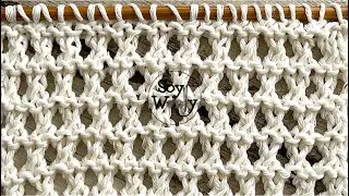Punto que parece Crochet tejido en Dos Agujas: Súper fácil, reversible, y no se enrosca -Soy Woolly