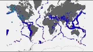 ALL earthquakes 2023 map visualization