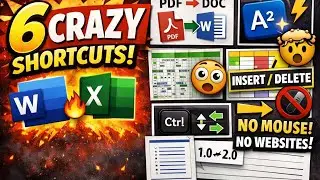 6 сочетаний клавиш для MS Word и Excel, которые кажутся незаконными | Без мыши. Без веб-сайтов. Т...