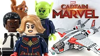 LEGO Captain Marvel and The Skrull Attack review! 2019 set 76127!