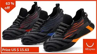 Fashion Safety Shoes Man Work Sneakers Steel Toe Shoes Work Boots Anti puncture Indestructible , Ind