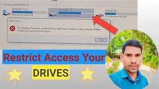 How to Restrict Access to Personal Drive in Windows//MpOdiaTechno