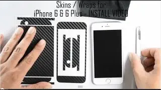 iPhone 6 CARBON Fiber Skin Wrap - Installation / Review