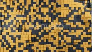 Abstract Background of the Movement of Two-color Cubes | Motion Graphics - Envato elements
