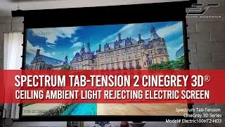 ✅ Elite Screens Spectrum Tab-Tension 2 CineGrey 3D&reg; ALR Screen for Standard Throw Projector