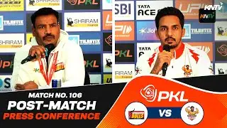 PKL 12 M 106 | Bengaluru Bulls vs Gujarat Giants | Press Conference ft. Yogesh & Himanshu