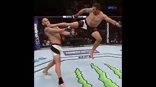 Fabricio Werdum Lands Crazy Flying Kick On Travis Browne!!