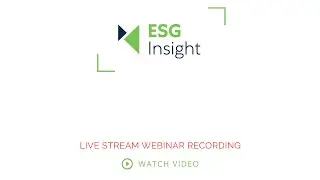 A-Team LIVE Webinar: Approaches to ESG data for analytics