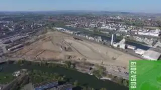BUGA Heilbronn 2019 - Bundesgartenschau Rundflug Mai 2015