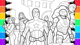 Coloring Avengers Superhero Coloring Pages | Marvel Superheroes