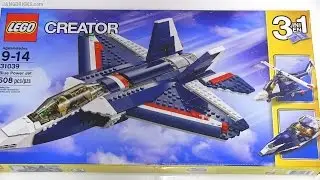 Built in 60 seconds: LEGO Creator Blue Power Jet 31039 main build