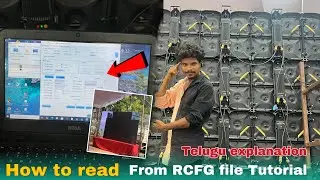 How to load RCG file l telugu full vlog l led screen setup l led wall installation telugu led wall