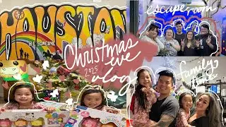 Christmas Eve in Houston Texas 2025, Hong Kong Shopping, Escape Room with us #VLOG 176