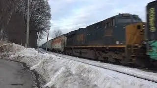 CSX M409 Selkirk: Waycross Manifest @ QR68 Milton Landing 2/3/26