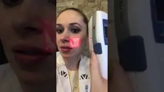 Dr. Anna Avaliani explaining Accuvein light