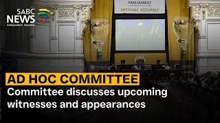Ad Hoc Committee | Committee discusses upcoming witnesses and appearances
