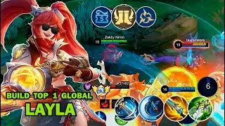 LAYLA BEST 1 HIT BUILD 2025 INSTANT DELETE!!🔥KING OF OUTPLAY!! - MLBB