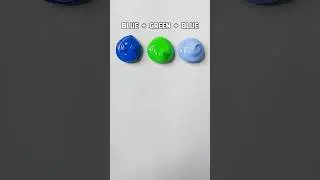Blue + Green + Blue = This Will Shock You! 🤯🎨 | Color Mixing Magic #colormixing #shorts