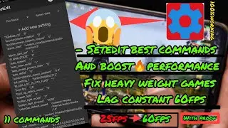 Setedit Best Settings To Boost Gaming Performance And Fix Lag | Constant 60fps With Live Proof