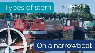 Types of stern explained on a narrowboat