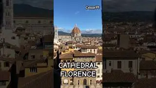 Stunning View of Florence from Palazzo Vecchio Tower #florence #palazzovecchio #cathedral